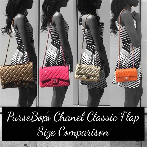 chanel flap bag different sizes|chanel classic flap bag sizes.